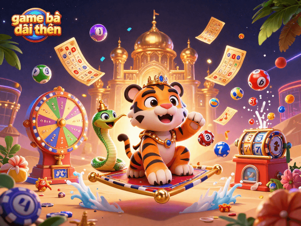 Engage in thrilling game bài đổi thưởng with vibrant characters and dynamic casino elements.