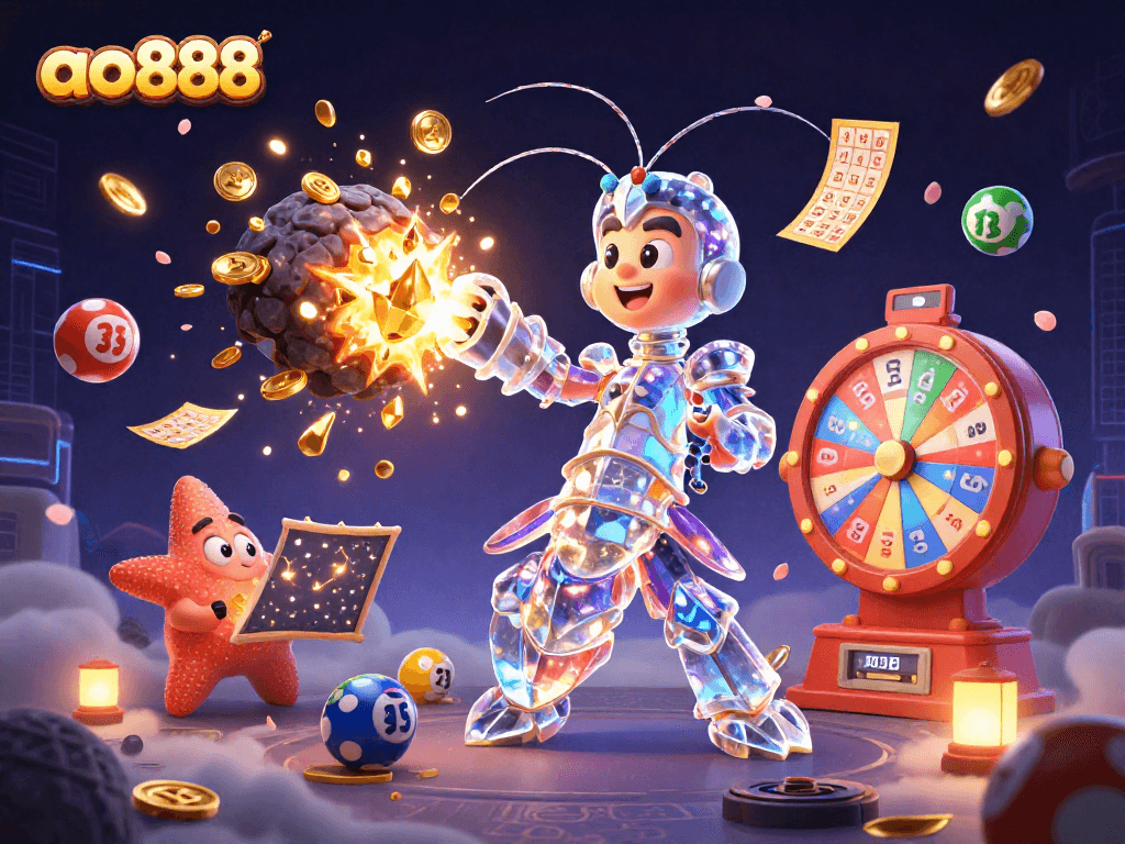 Engage with ao888’s dynamic gaming scene filled with vibrant elements and rich visuals.
