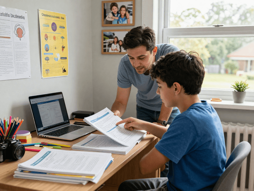 11 plus exam tutors near me providing personalized learning support in a cozy study.