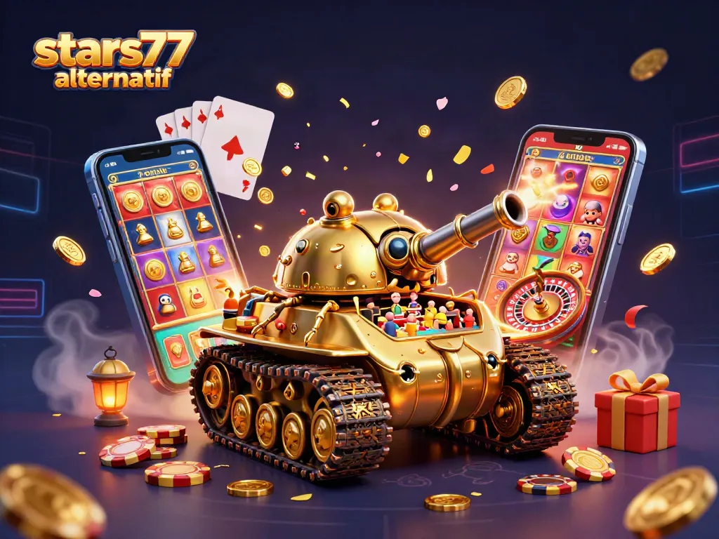 Mainkan di stars77 alternatif dengan mesin slot warna-warninya dan pengalaman kasino mini yang menakjubkan.