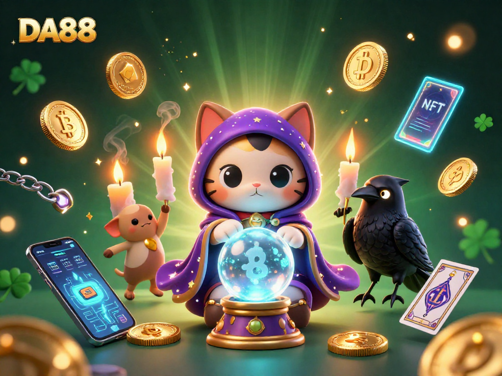 Engage with DA88's vibrant casino experience featuring mystical characters and digital currencies.
