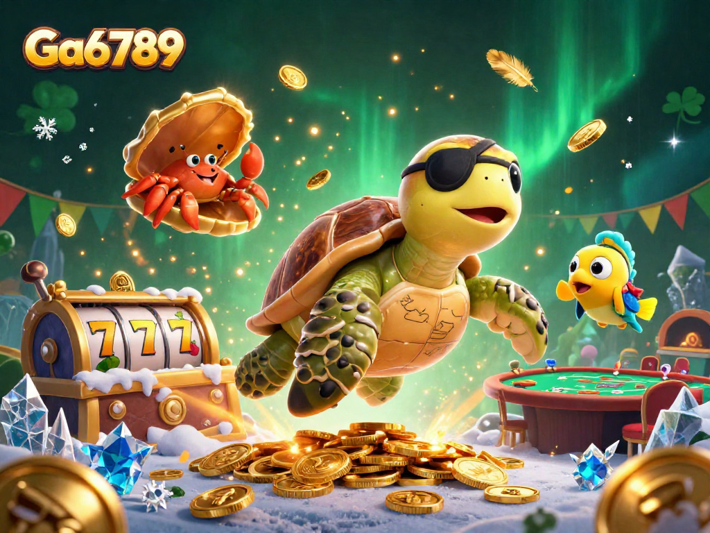 Experience thrilling gameplay at Ga6789 with a vibrant 3D casino scene bursting with excitement.