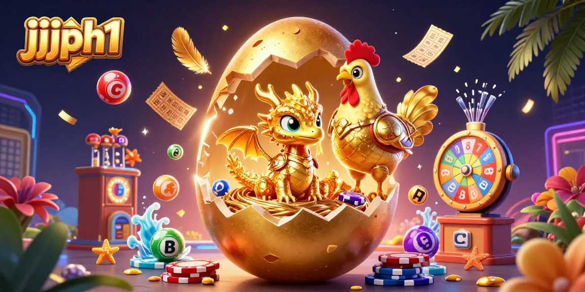 Engage with jjjph1's thrilling lottery atmosphere featuring a golden dragon and vibrant casino elements.