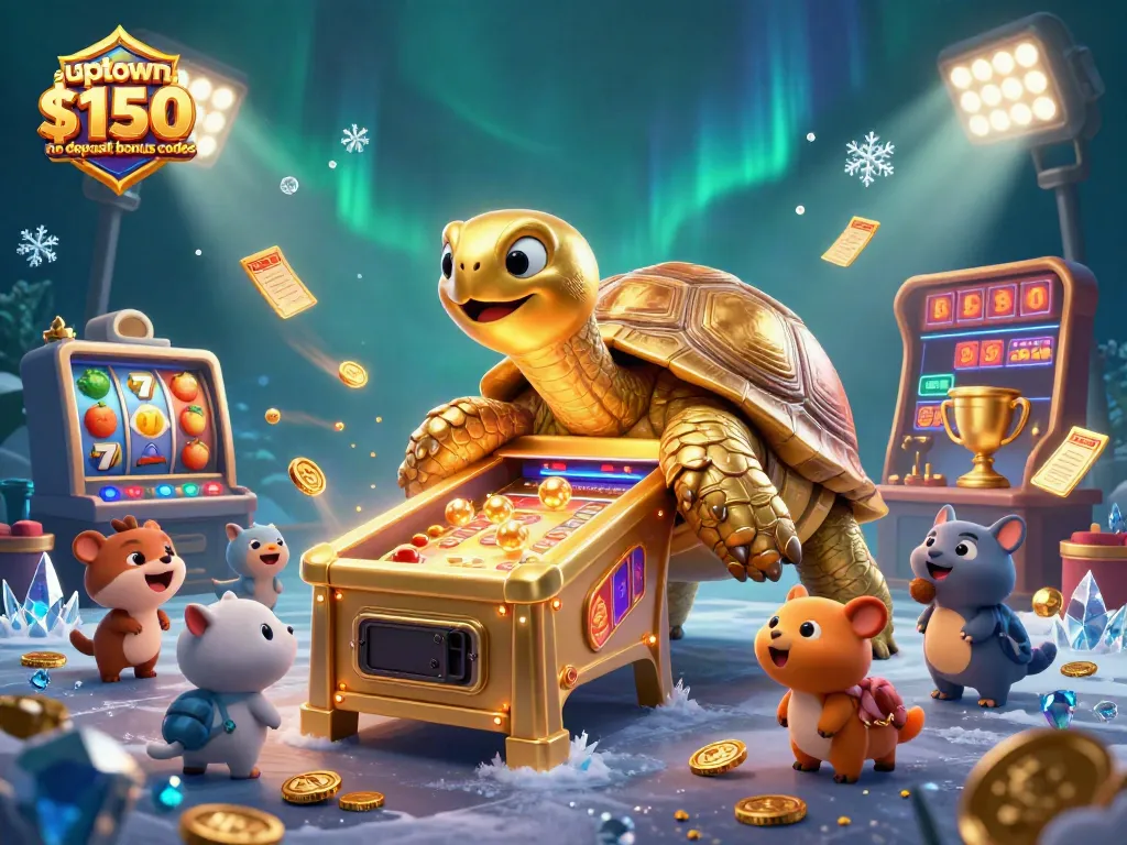 Experience the thrill of uptown aces $150 no deposit bonus codes with a dynamic casino scene full of animated characters and elements.