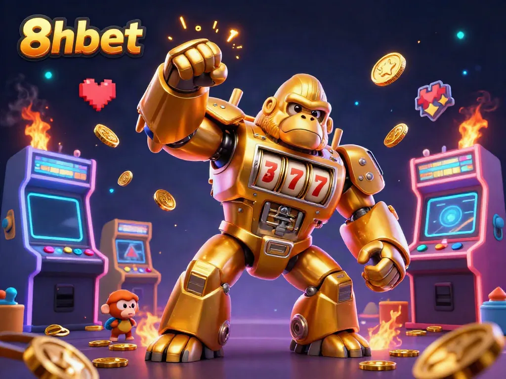 Engage in exciting gameplay at 8xbet with colorful characters and dynamic casino elements showcasing online gaming fun.