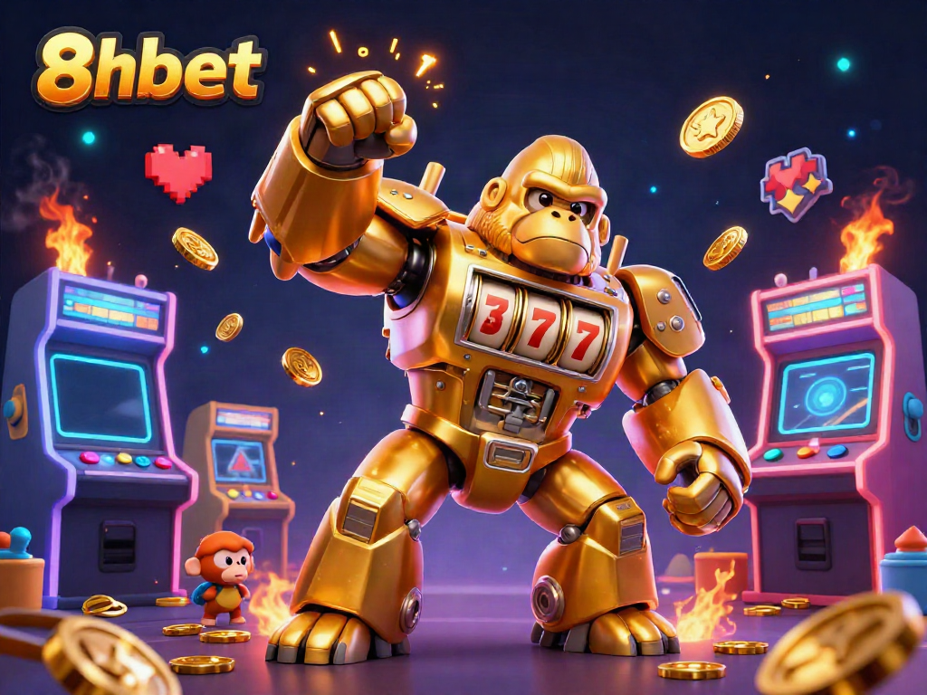 Engage in exciting gameplay at 8xbet with colorful characters and dynamic casino elements showcasing online gaming fun.