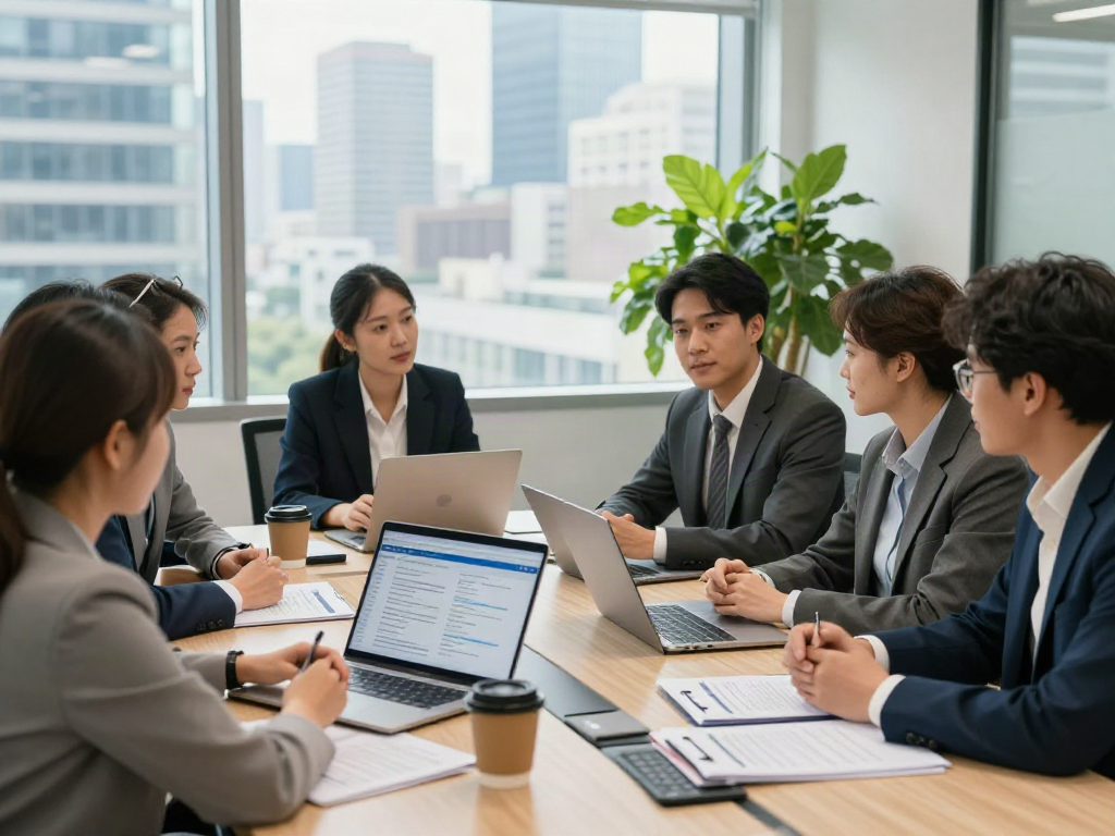 Lead Roedl legal experts collaborating in a modern office setting