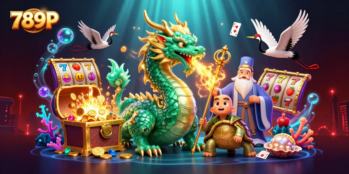 Experience thrilling wins at 789P with an exciting 3D casino illustration showcasing dynamic gameplay elements.