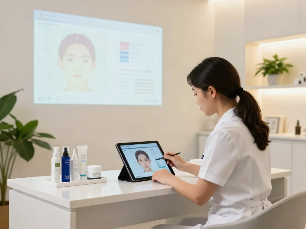 Consultation room highlighting alternatives to QOVES facial analysis services.