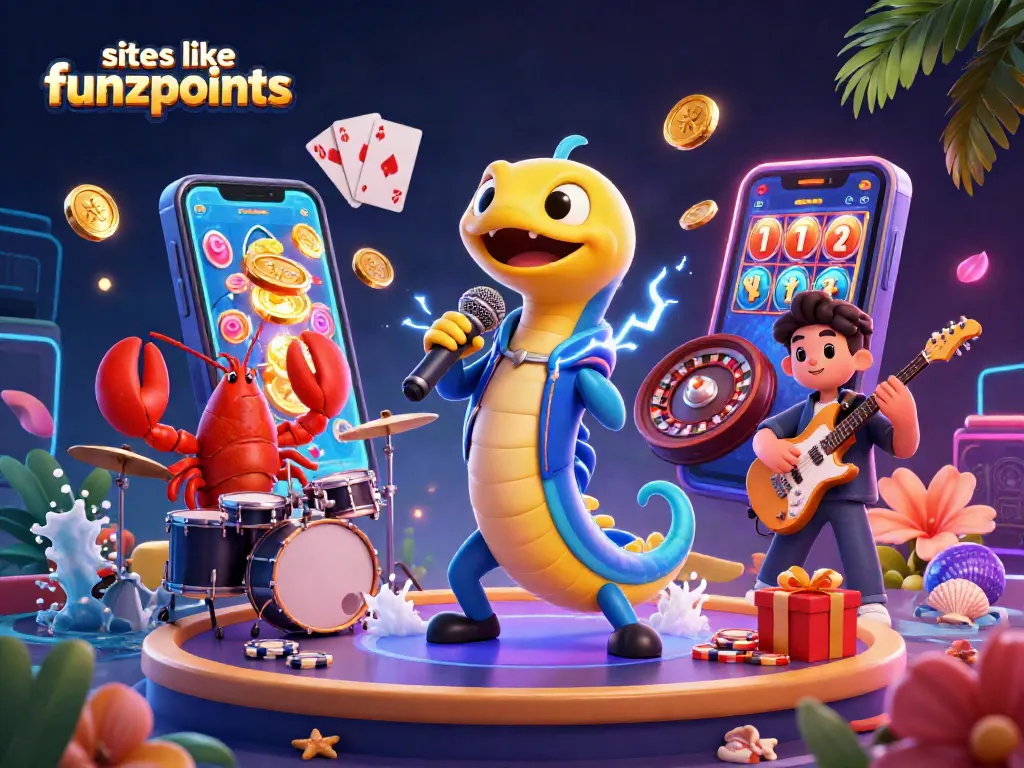 Engage in thrilling games on sites like Funzpoints with a dynamic underwater casino scene.