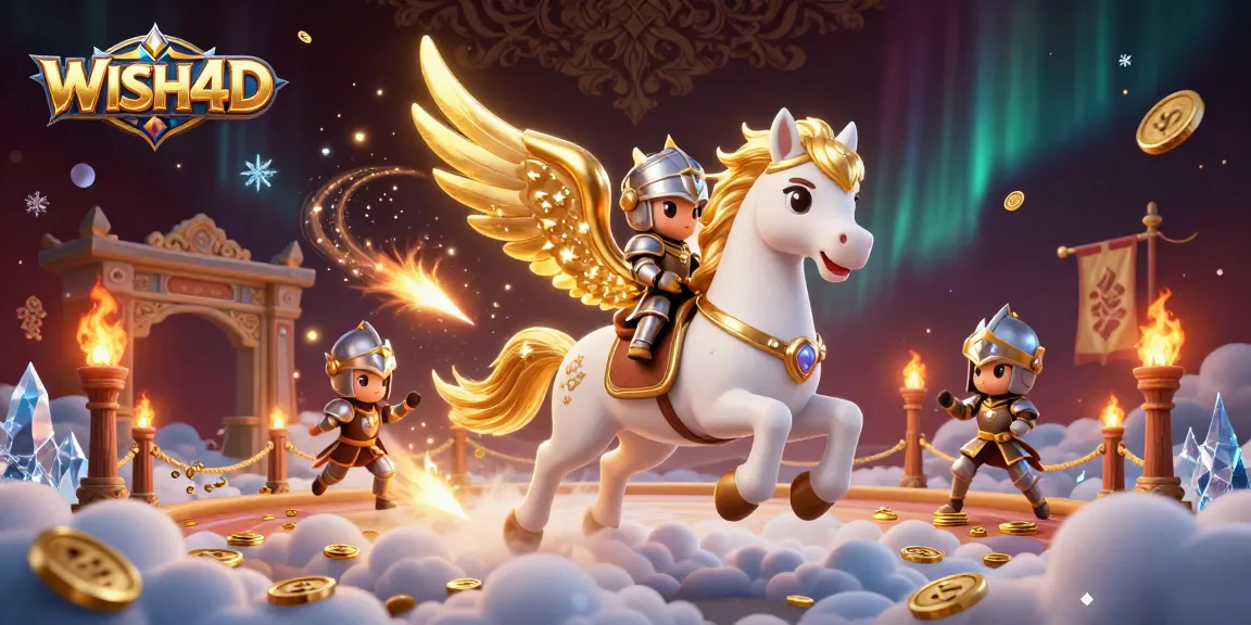 Experience thrilling gameplay with WISH4D, featuring mystical characters and vivid casino elements.