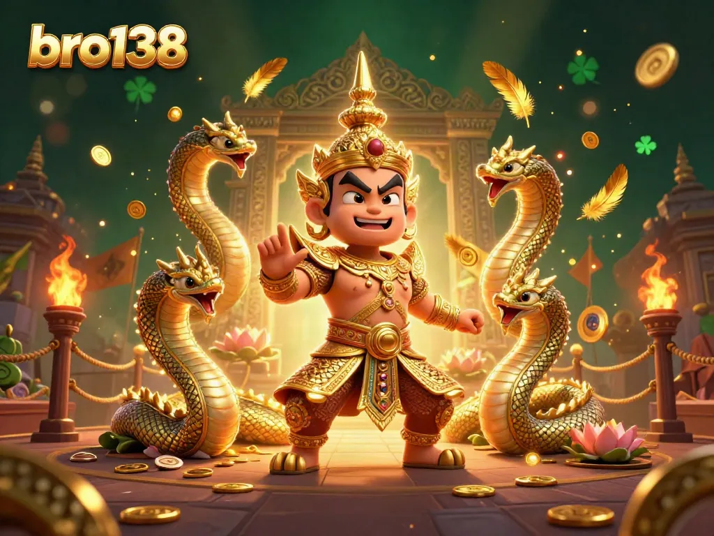 Play at bro138 and win big with exciting slot games featuring vibrant characters and golden treasures.