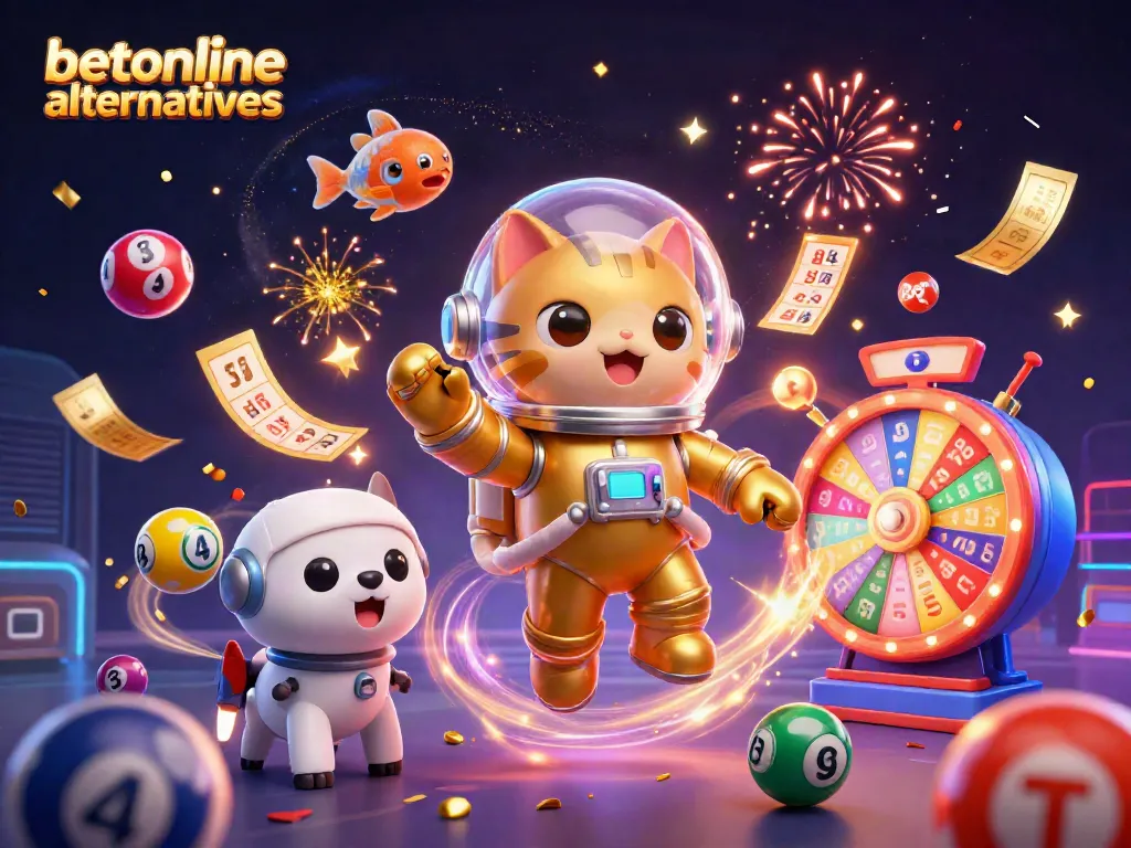 Engage with betonline alternatives through vibrant gaming elements and joyful scenes of celebration and excitement.