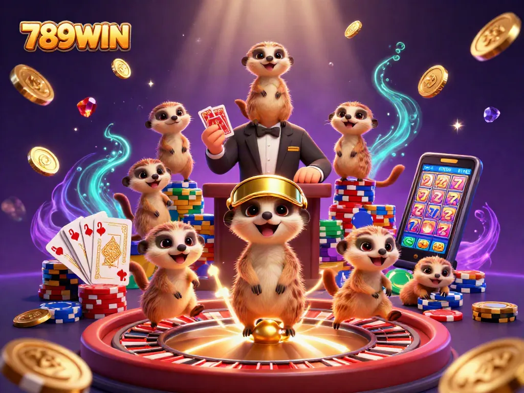 Play at 789WIN for thrilling casino action with our colorful meerkat characters.