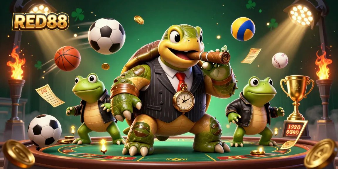 Experience the excitement of winning with RED88, where lively 3D characters enhance the thrilling casino atmosphere.